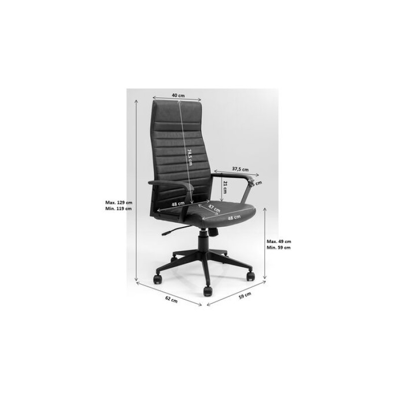 Office Chair Labora High Pebble